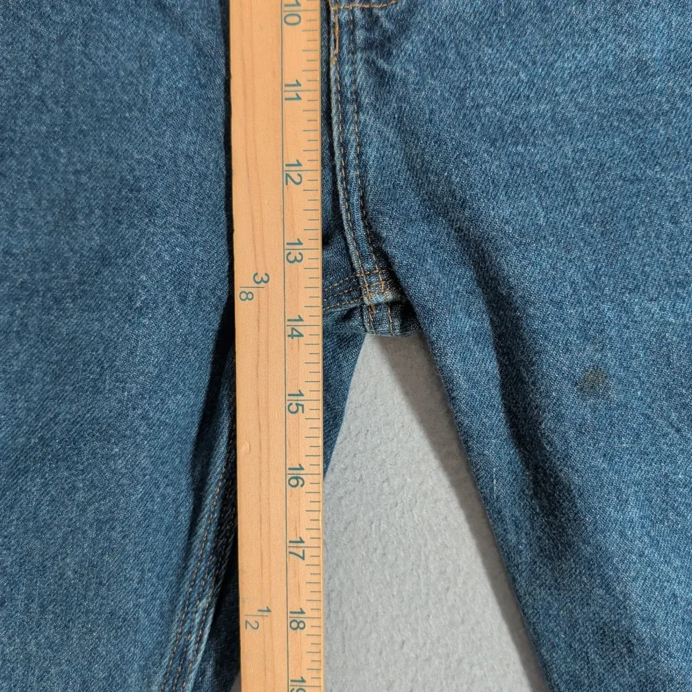 Carhartt Jeans Mens 48x28 Blue B460 DVB Relaxed Fit Workwear Denim Pants
